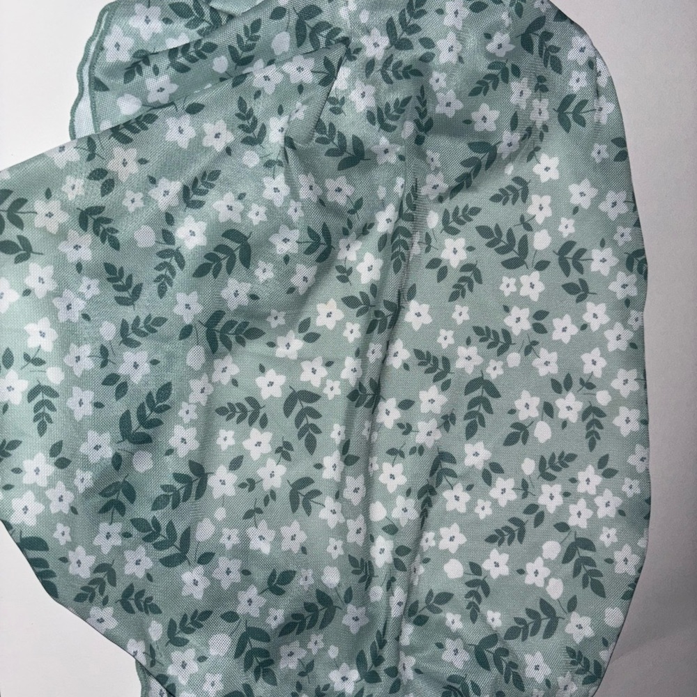 Floral Green Swimsuit Wrap Skirt